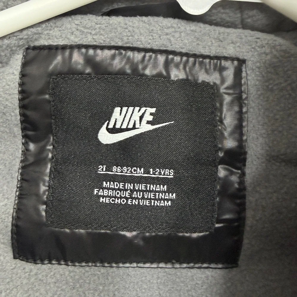 Nike Black Hooded Quilted Puffer Jacket‎